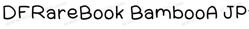 DFRareBook BambooA JP13N W3字体转换